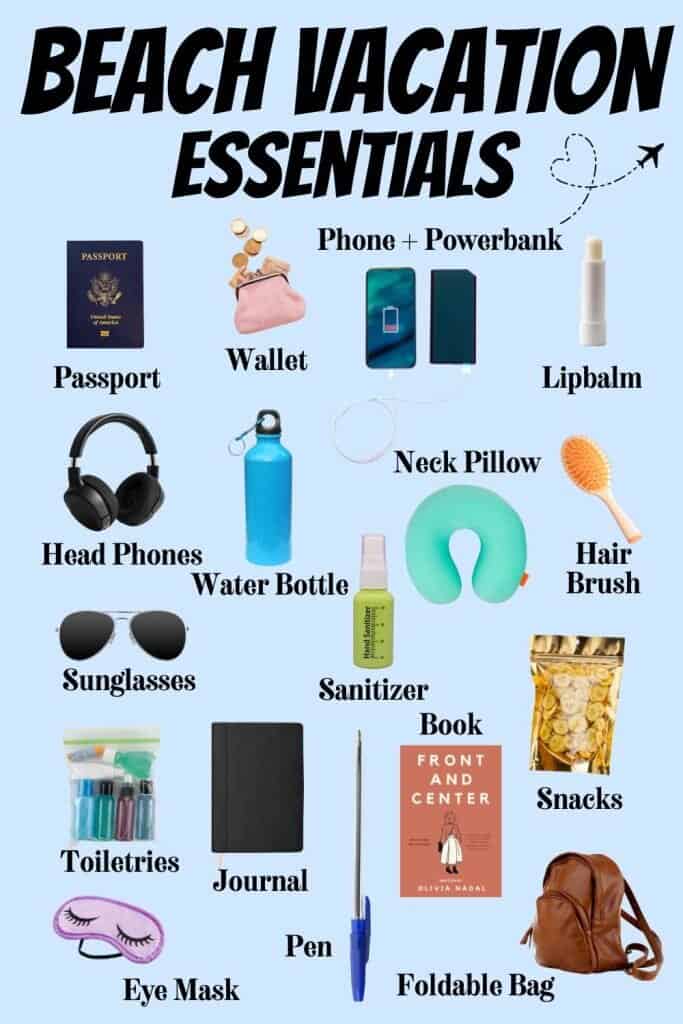 Beach vacation Essentials