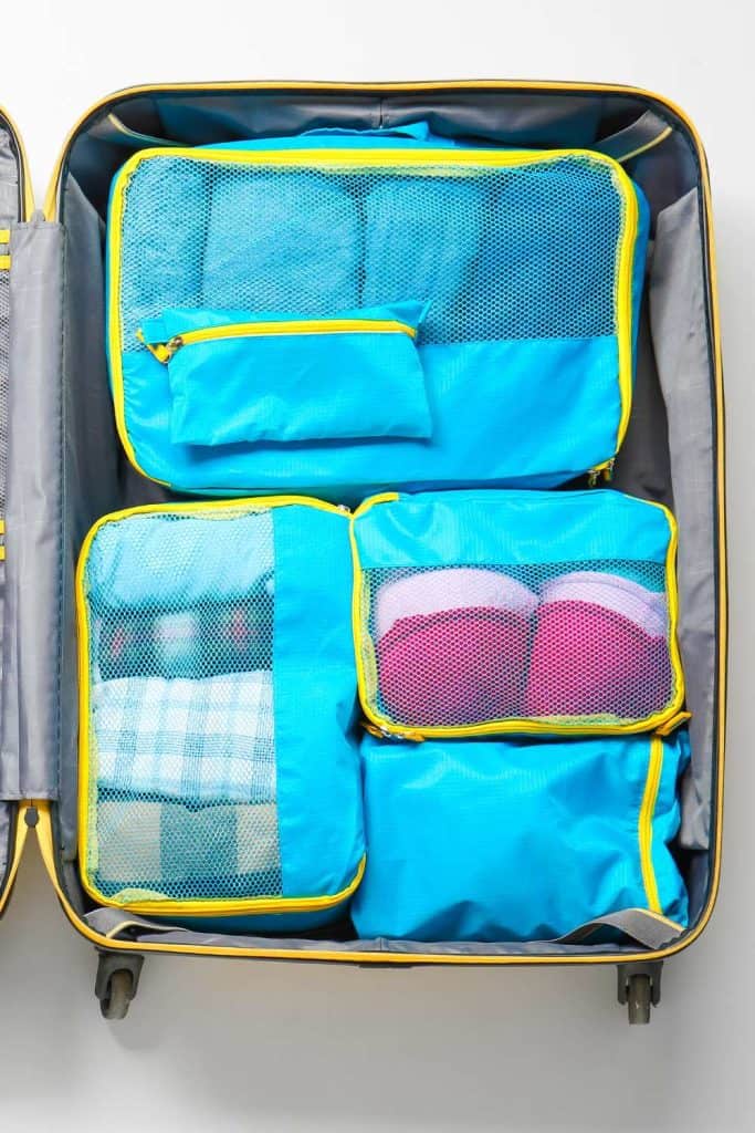 Travel bag organization