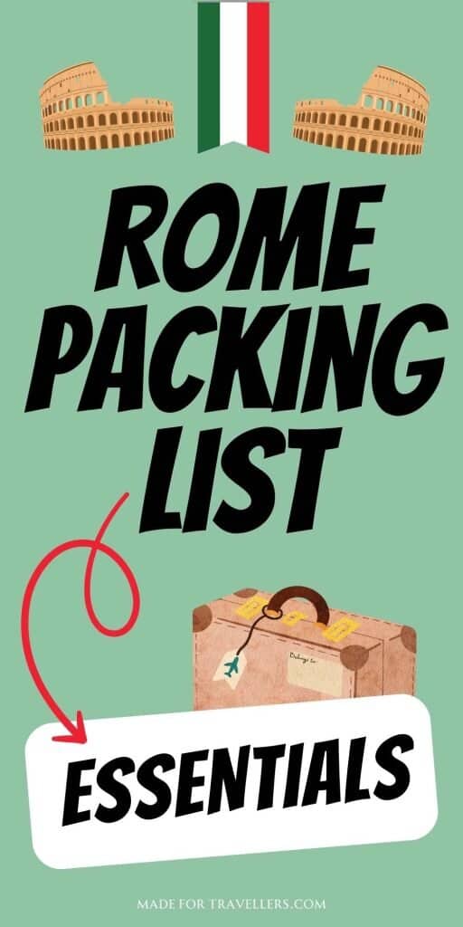 Rome Packing List Essentials