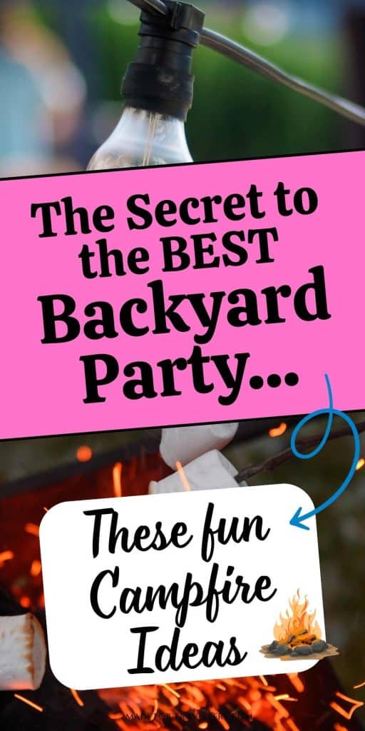 backyard party campfire ideas