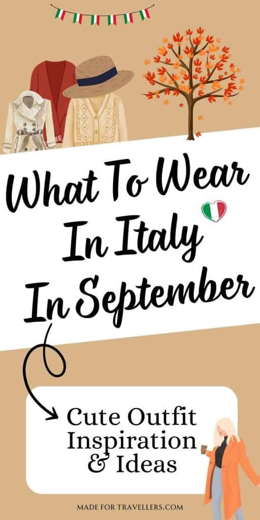 What to wear in italy in september