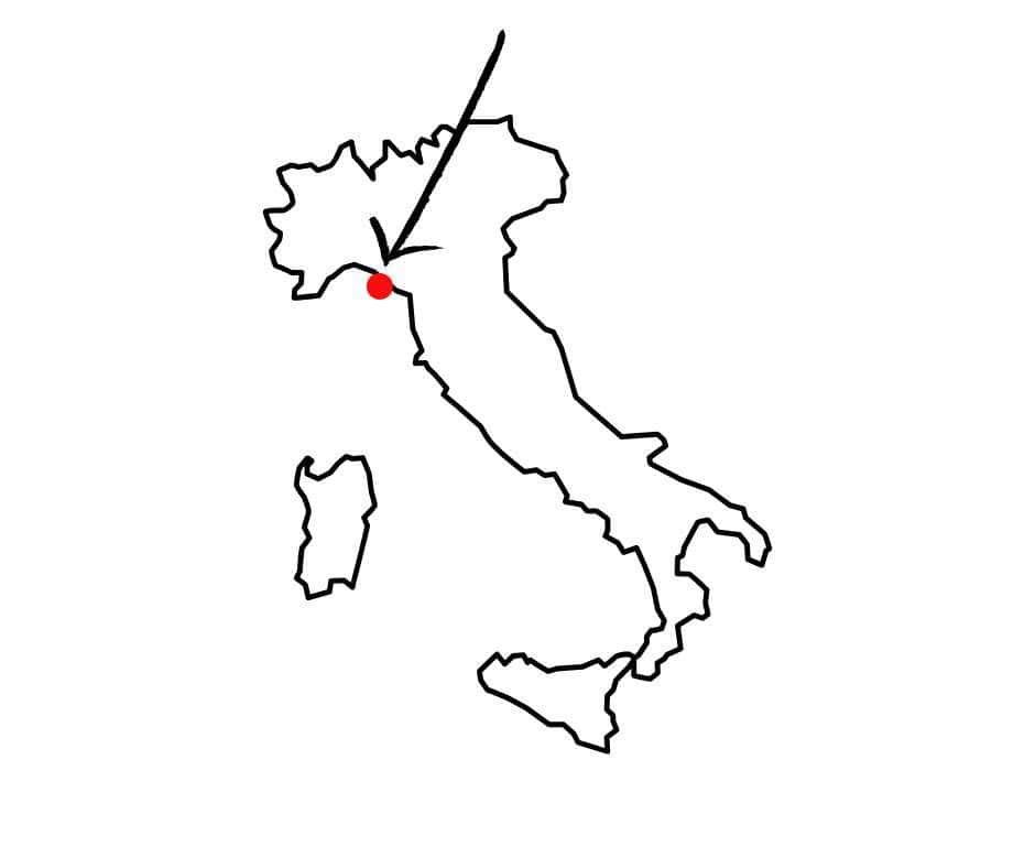 cinque terre on map