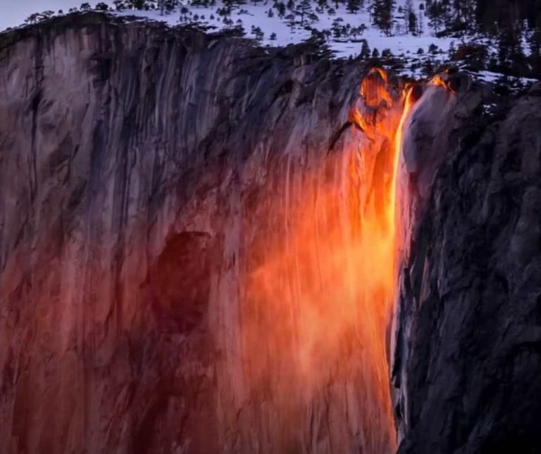 Yosemites Firefall