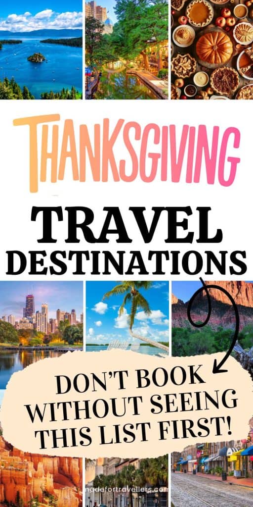 Thanksgiving travel destinations