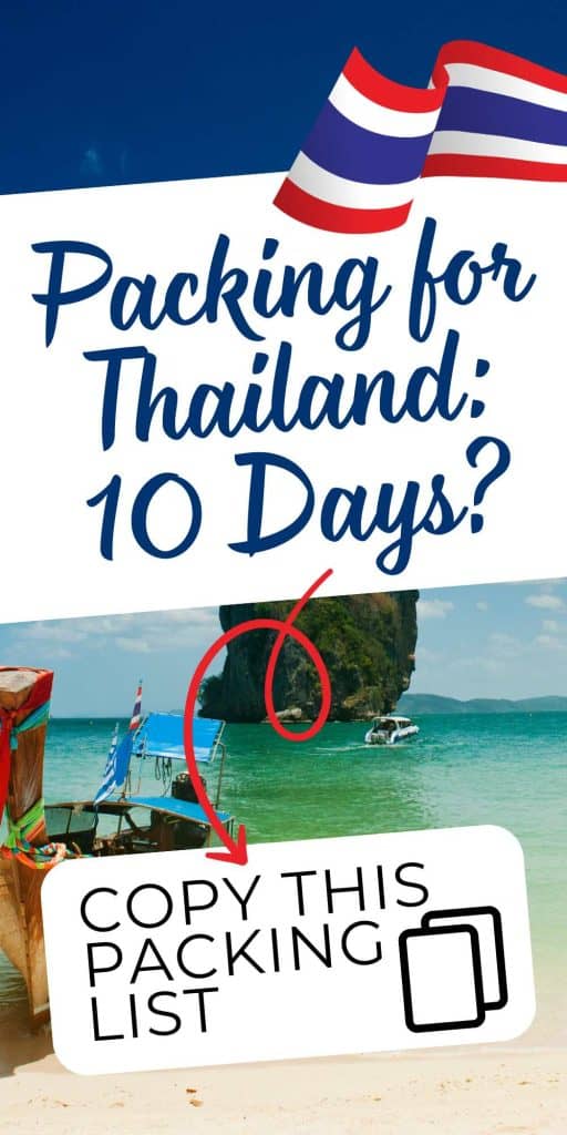 packing for thailand 10 days